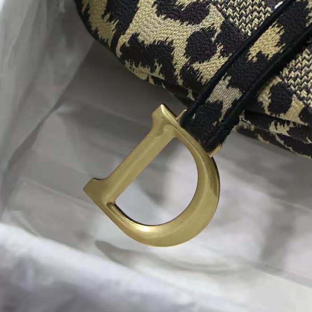 TÚI Dior Saddle Bag Beige Multicolor Mizza Embroidery