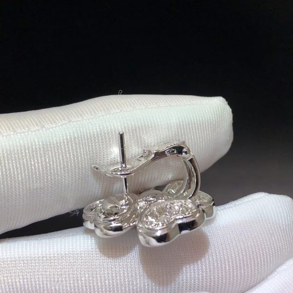 Bông tai Van Cleef & Arpels Cosmos kim cương vàng trắng 18K