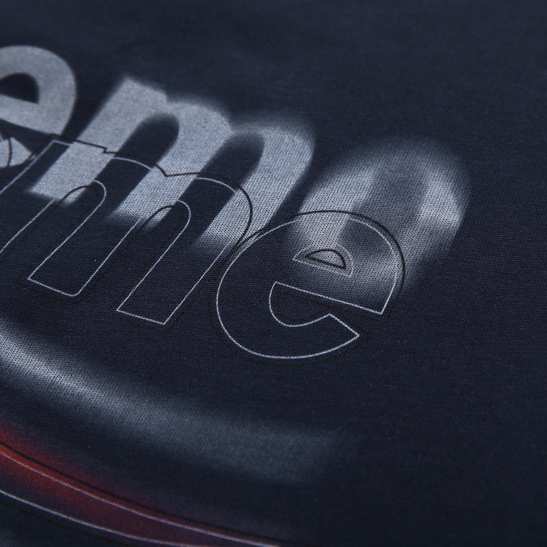 ÁO BALENCIAGA X Supreme print cotton jersey T-shirt