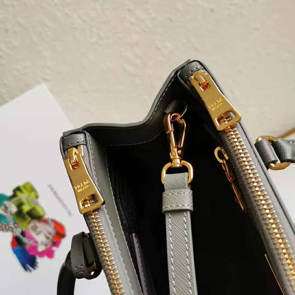 TÚI Prada Saffiano Leather Prada Galleria Bag-Grey