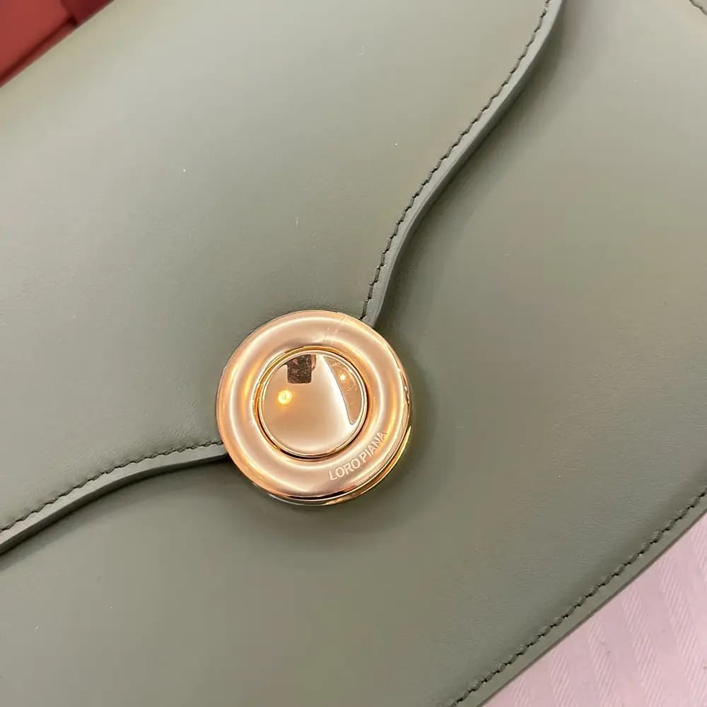 TÚI LORO PIANA Women Mini Ghiera Bag-Dark Green