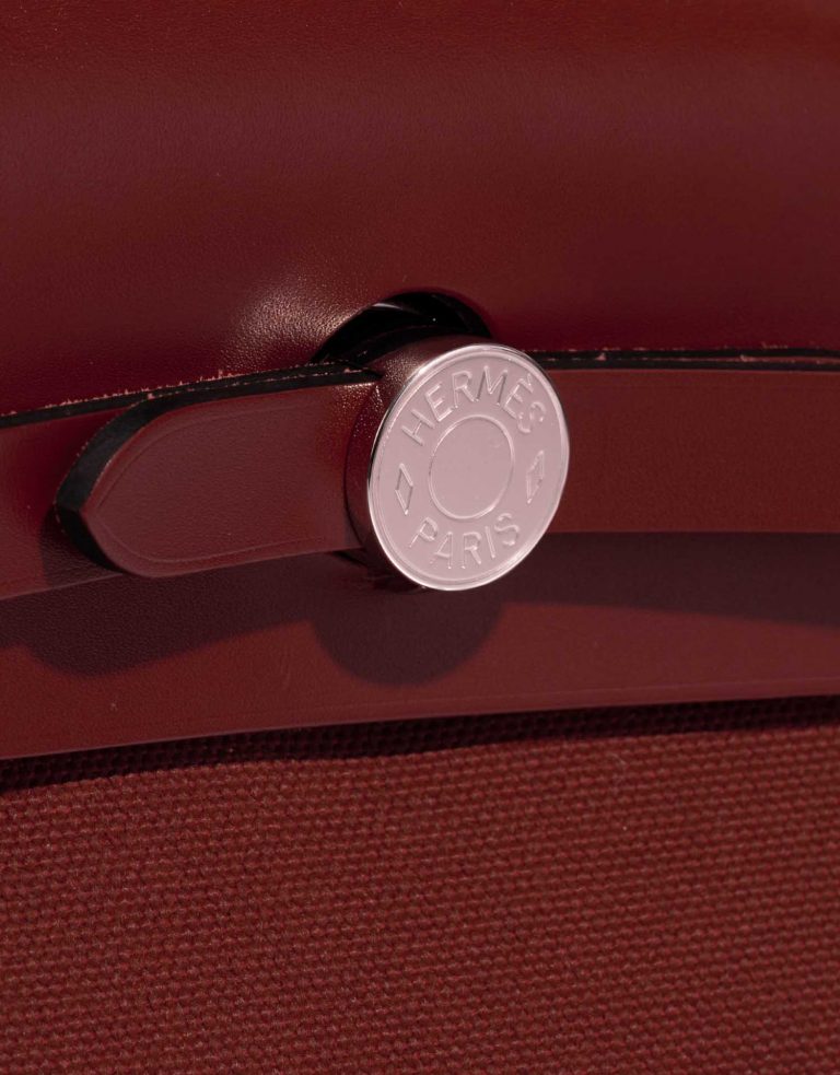TÚI Hermès Herbag 31 Toile Vache Hunter Rouge H