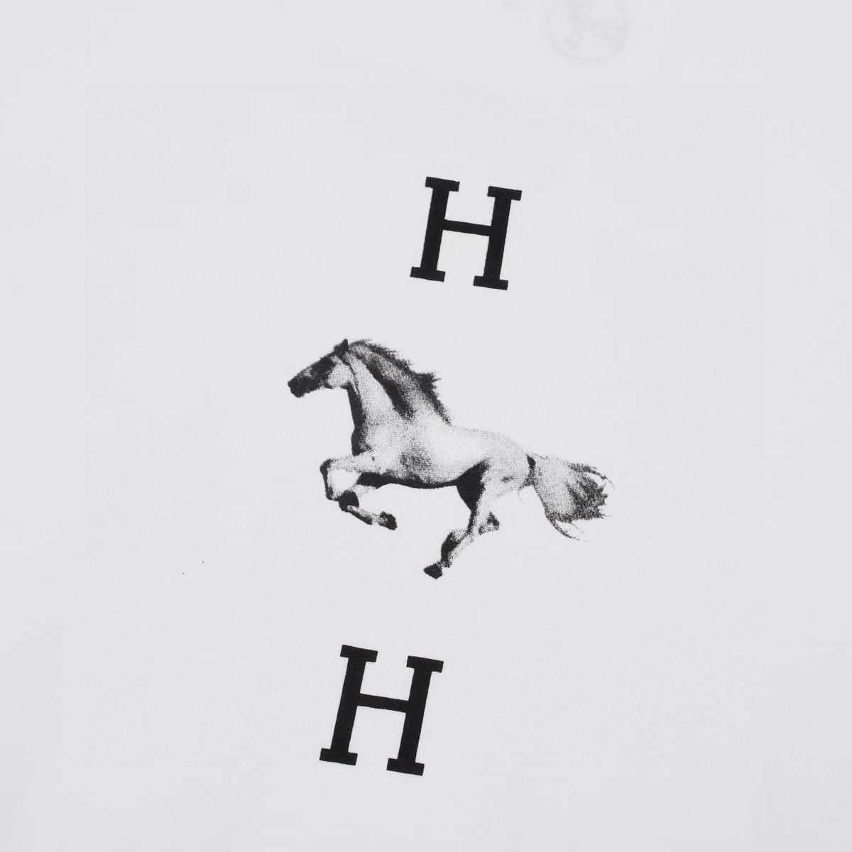ÁO HERMES PARIS print cotton jersey T-shirt