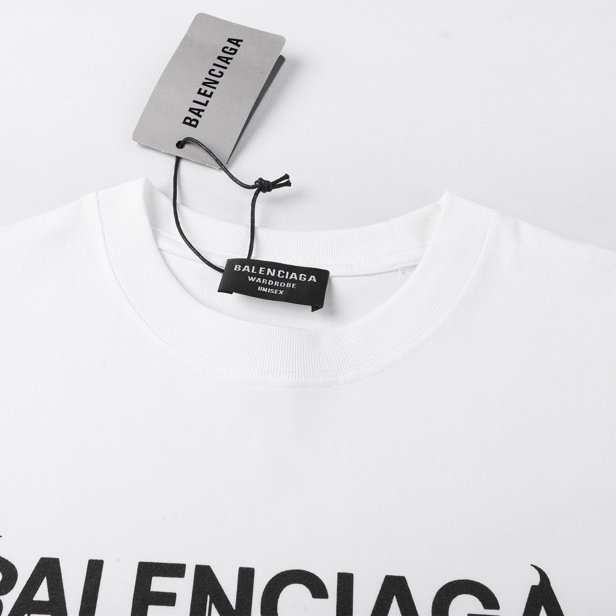 ÁO BALENCIAGA print cotton jersey T-shirt