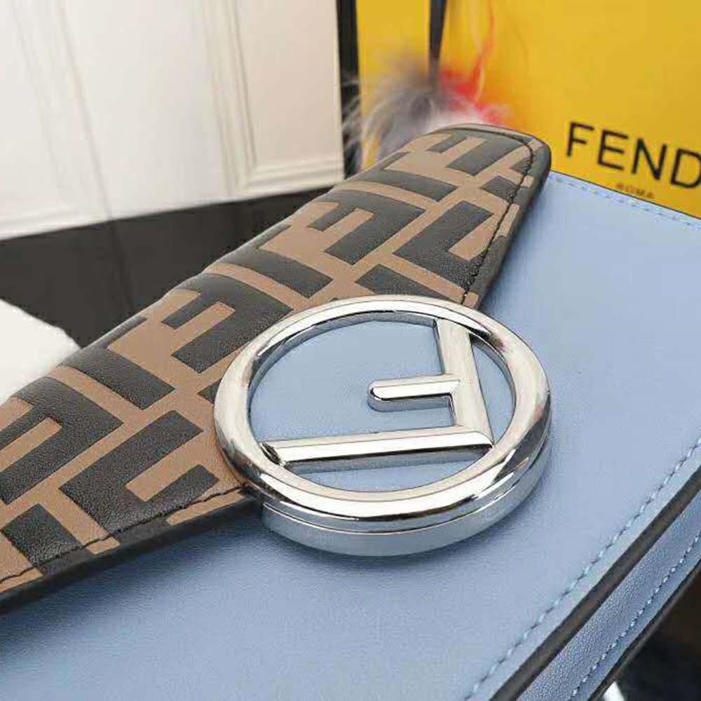 TÚI Fendi Women Belt Bag in Calf Leather-Blue
