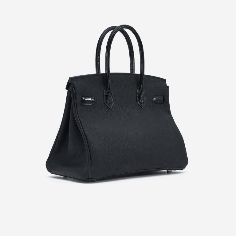 TÚI Hermès Birkin Touch 30 Niloticus Togo Black Gold Buckle khóa vàng