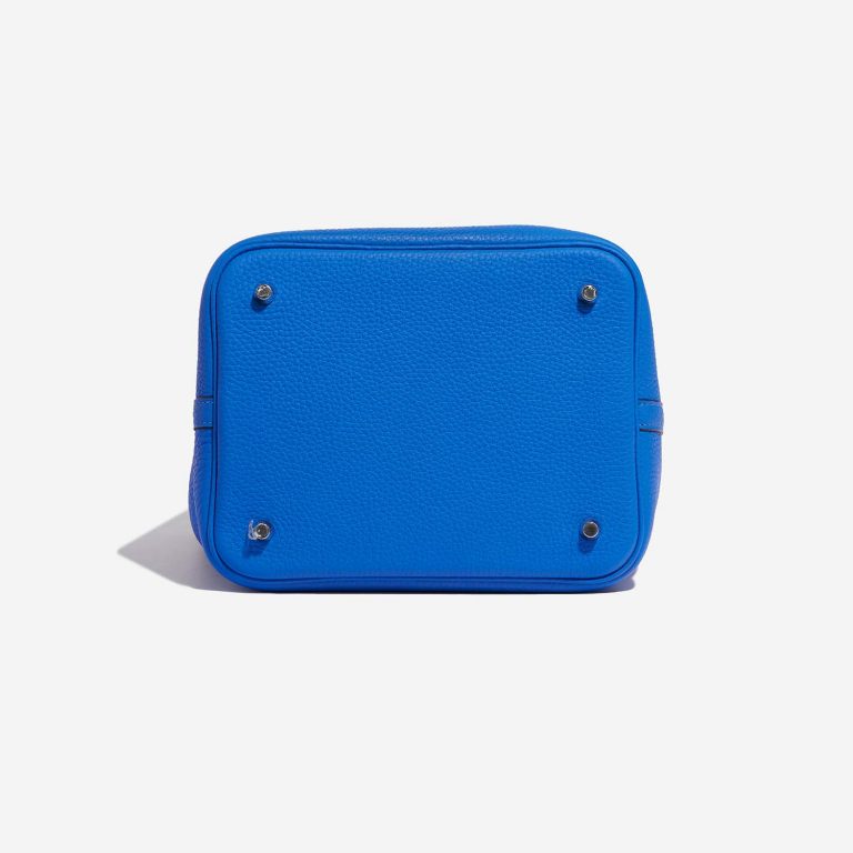 TÚI Hermès Picotin 22 Taurillon Clemence Blue Hydra
