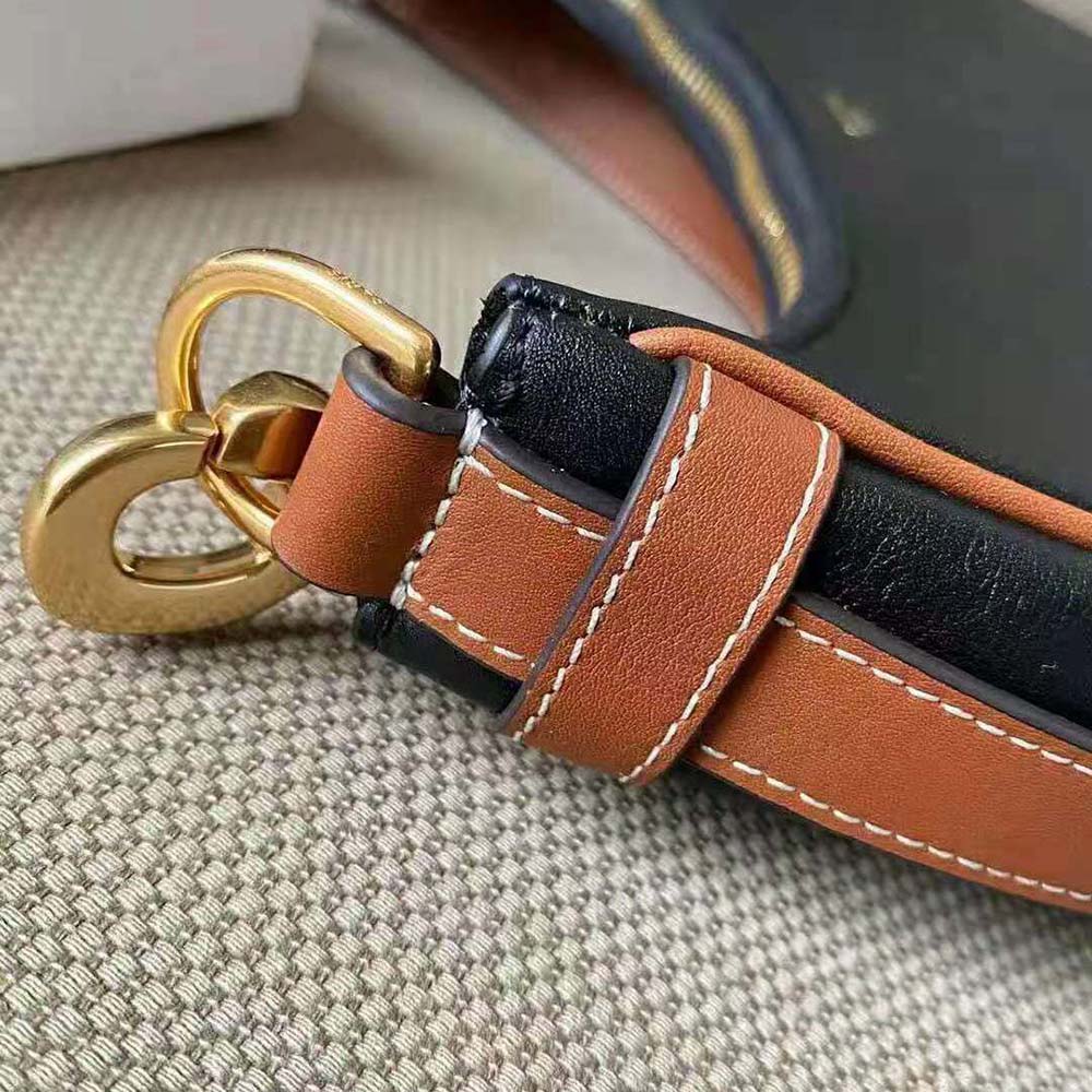 TÚI Celine Women Medium Strap Ava Bag in Smooth Calfskin-Black