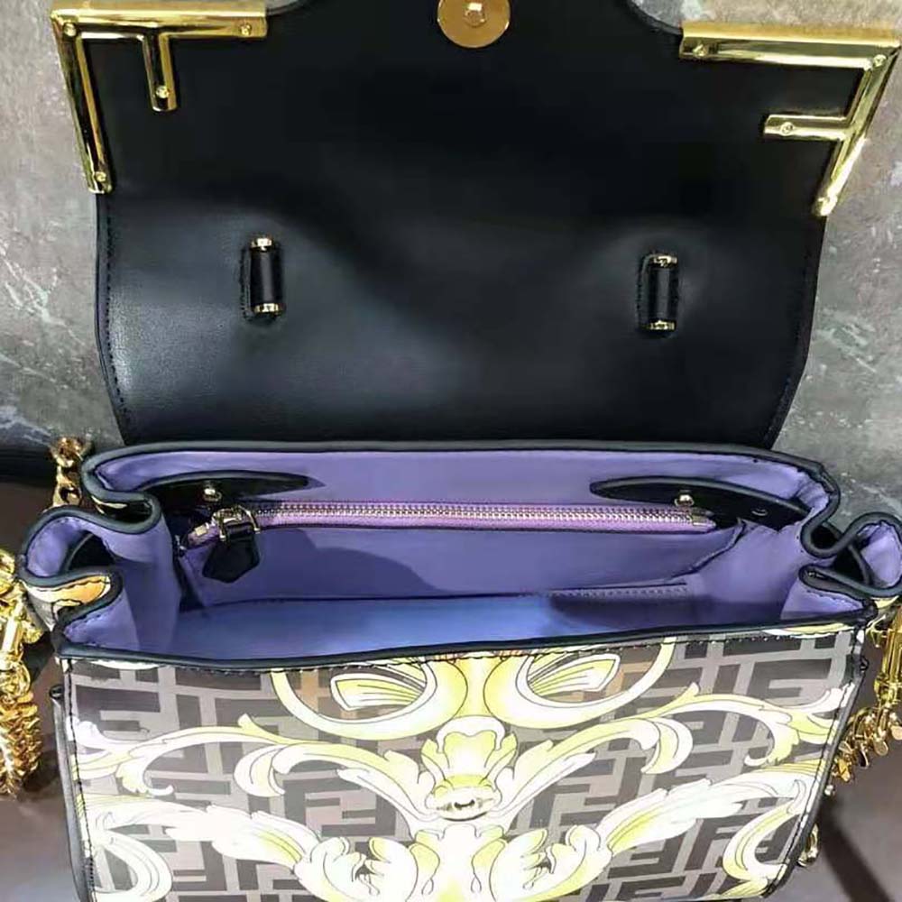 TÚI Fendi Women Fendace La Medusa Medium Handbag-Black