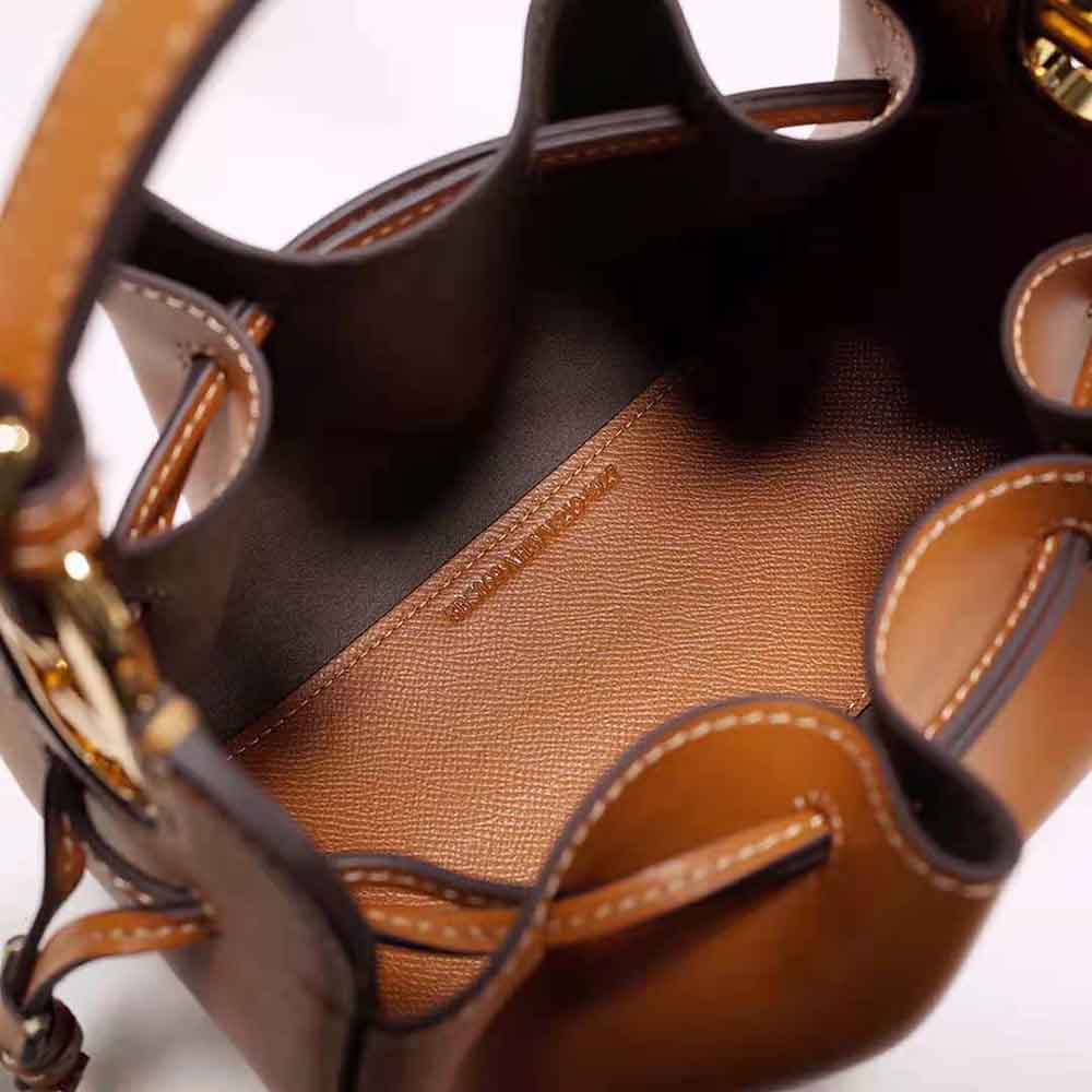 TÚI Fendi Women Pomodorino Brown Leather Mini-Bag