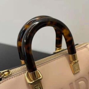 TÚI Fendi Women By The Way Mini Small Boston Bag in Light Pink Leather