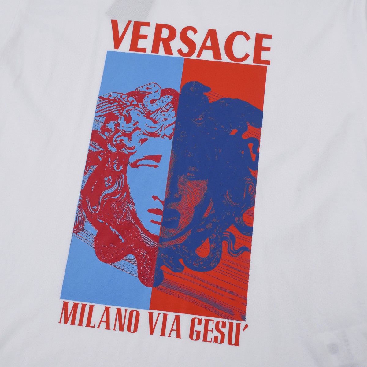 ÁO VERSACE print cotton jersey T-shirt