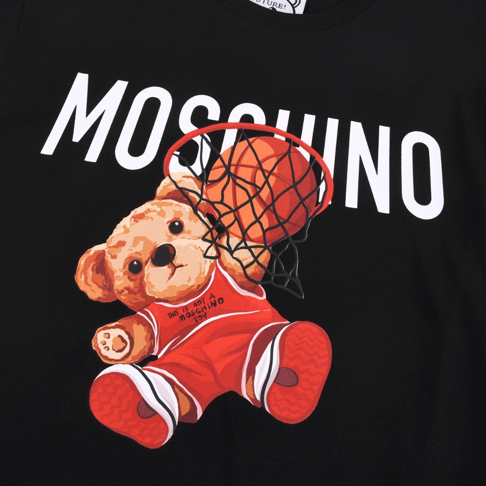 ÁO MOSCHINO print cotton jersey T-shirt