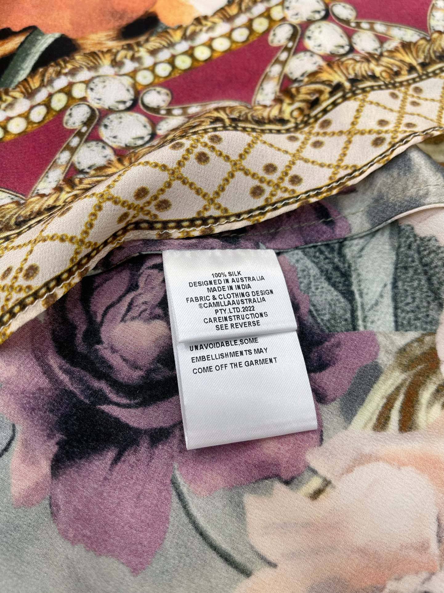 VÁY CAMILLA Flower and Leopard Print Vintage Dress High Classy