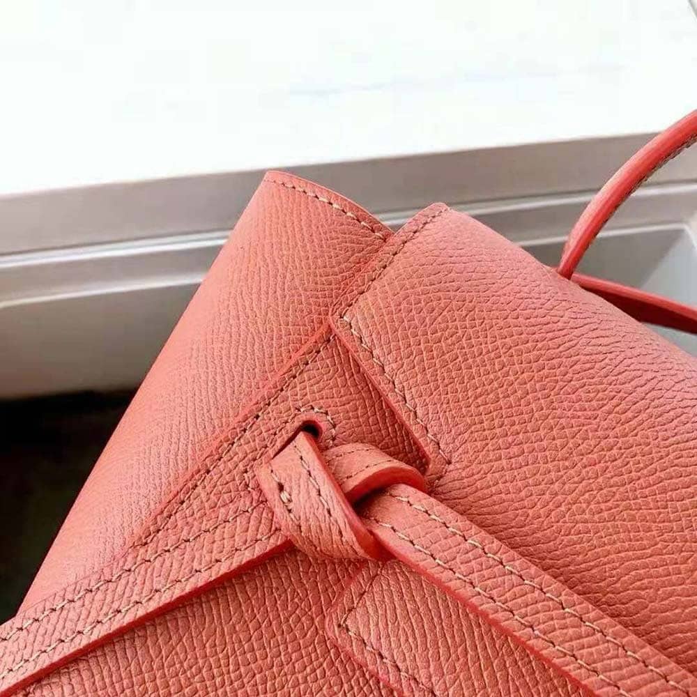 TÚI Celine Women Pico Belt Bag in Grained Calfskin Vintage-Pink