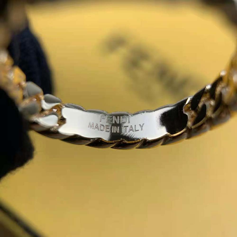 VÒNG TAY Celine Women Beach Bracelet in Brass with Gold Finish and Polyester