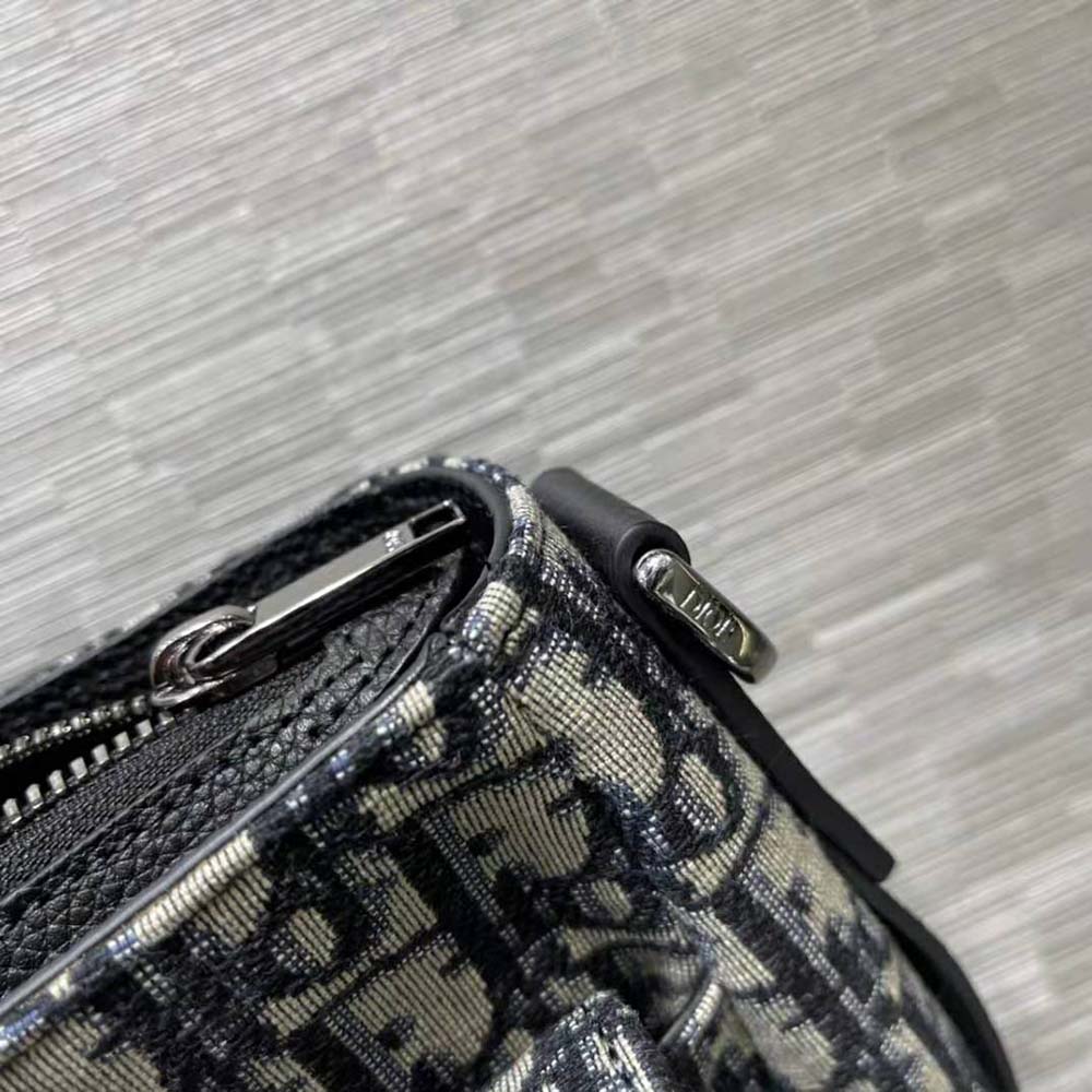 TÚI Dior Women Saddle Soft Bag Beige and Black Dior Oblique Jacquard