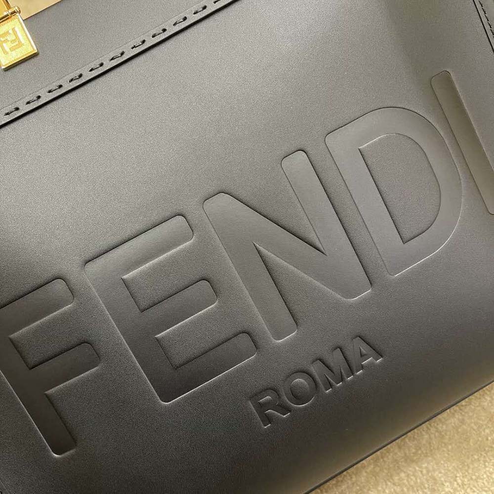 TÚI Fendi Women Sunshine Shopper Leather Shopper-Black