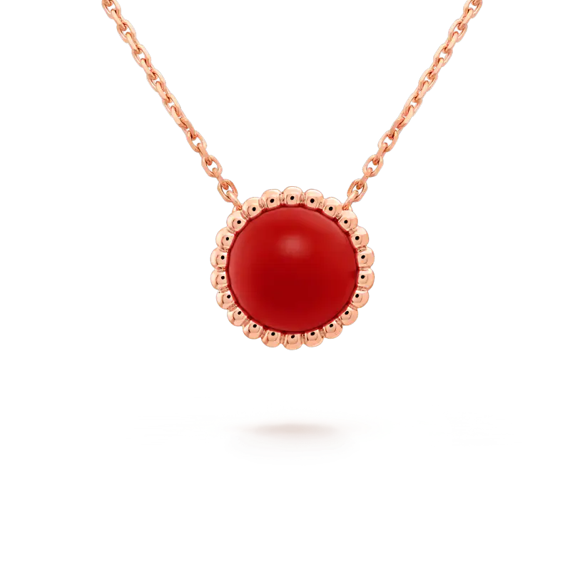 DÂY CHUYỀN VAN CLEEF & ARPELS PERLE'E COULEURS CARNELIAN 18K GOLD