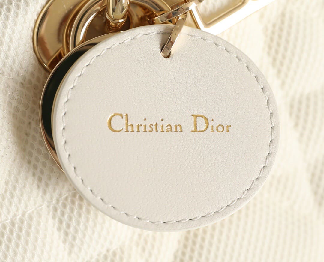 TÚI CHRISTIAN DIOR Lady D-Joy Bag Bright Mesh White