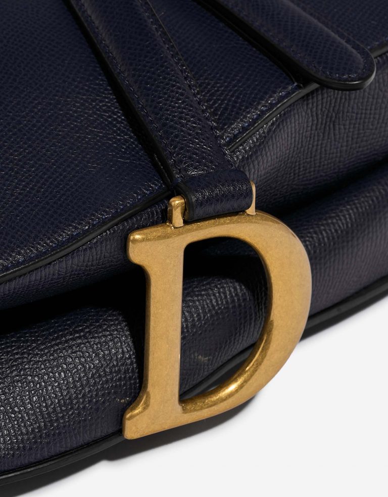 TÚI Dior Saddle Calf Dark Blue