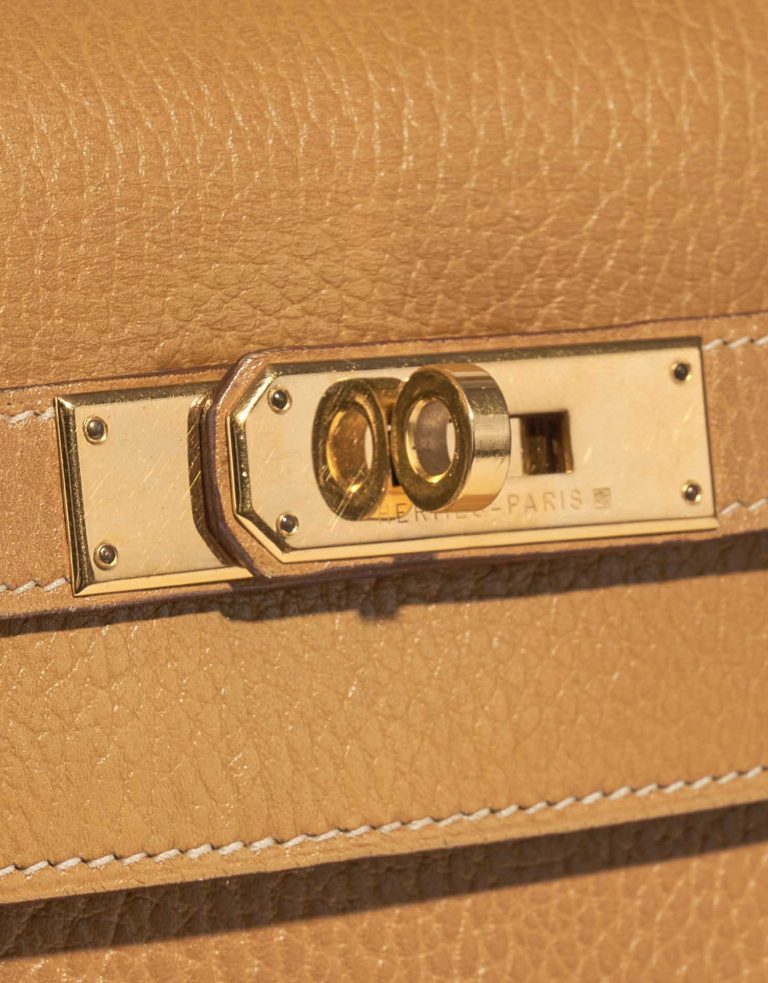 TÚI Hermès Kelly 32 Ardennes Moutarde Gold Buckle khóa vàng