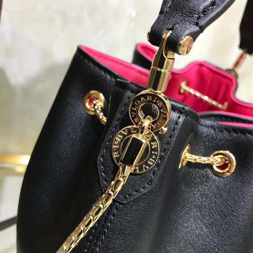 TÚI Bvlgari Women Bucket Serpenti Forever in Black Smooth Calf Leather