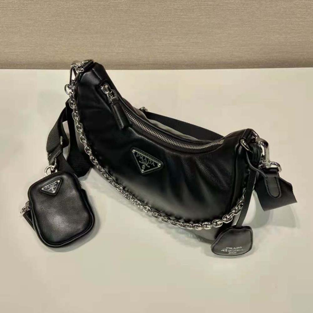 TÚI Prada Women Padded Nappa-Leather Prada Re-Edition 2005 Shoulder Bag-Black