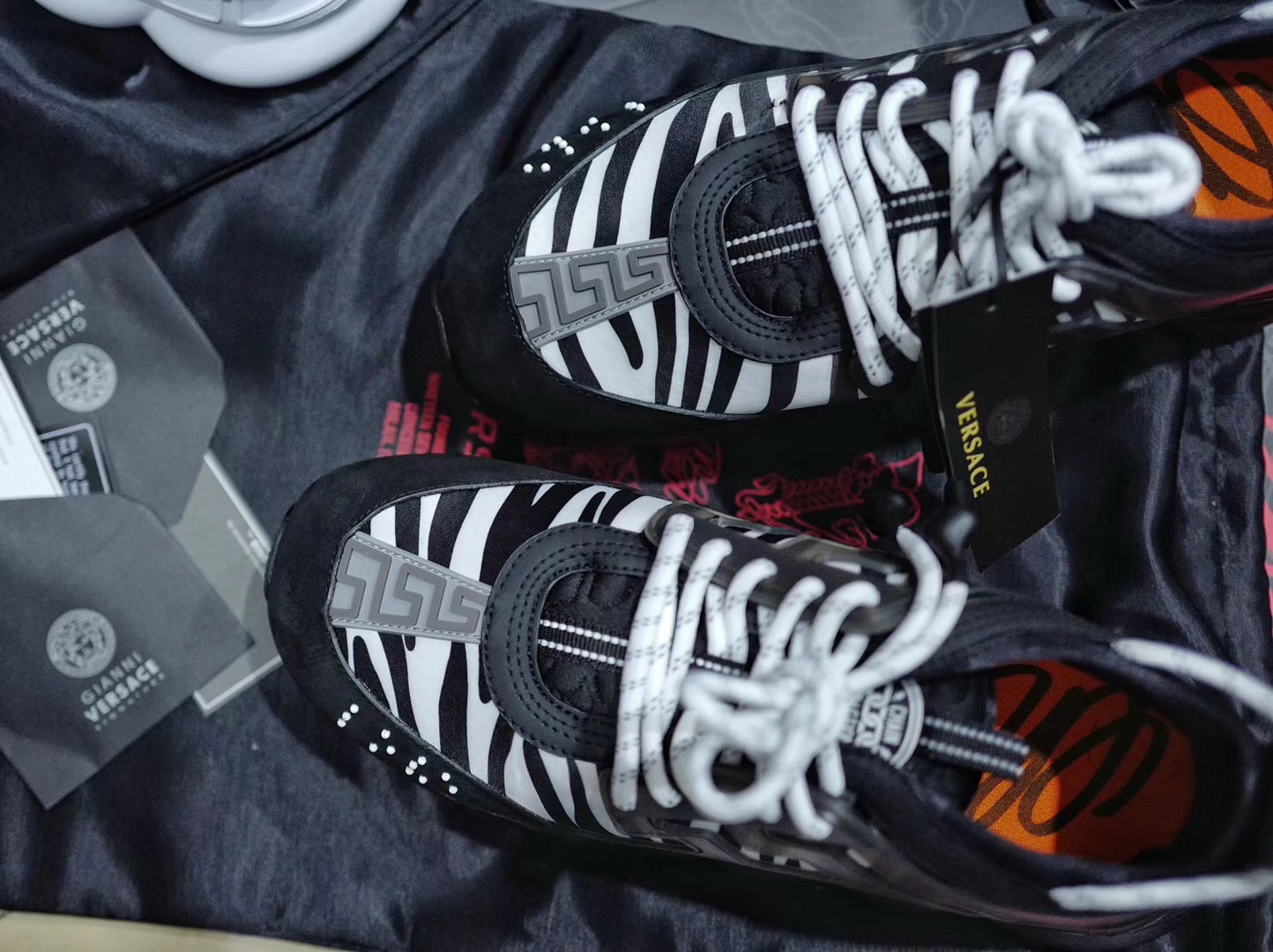 GIÀY Versace Chain Reaction Sneakers