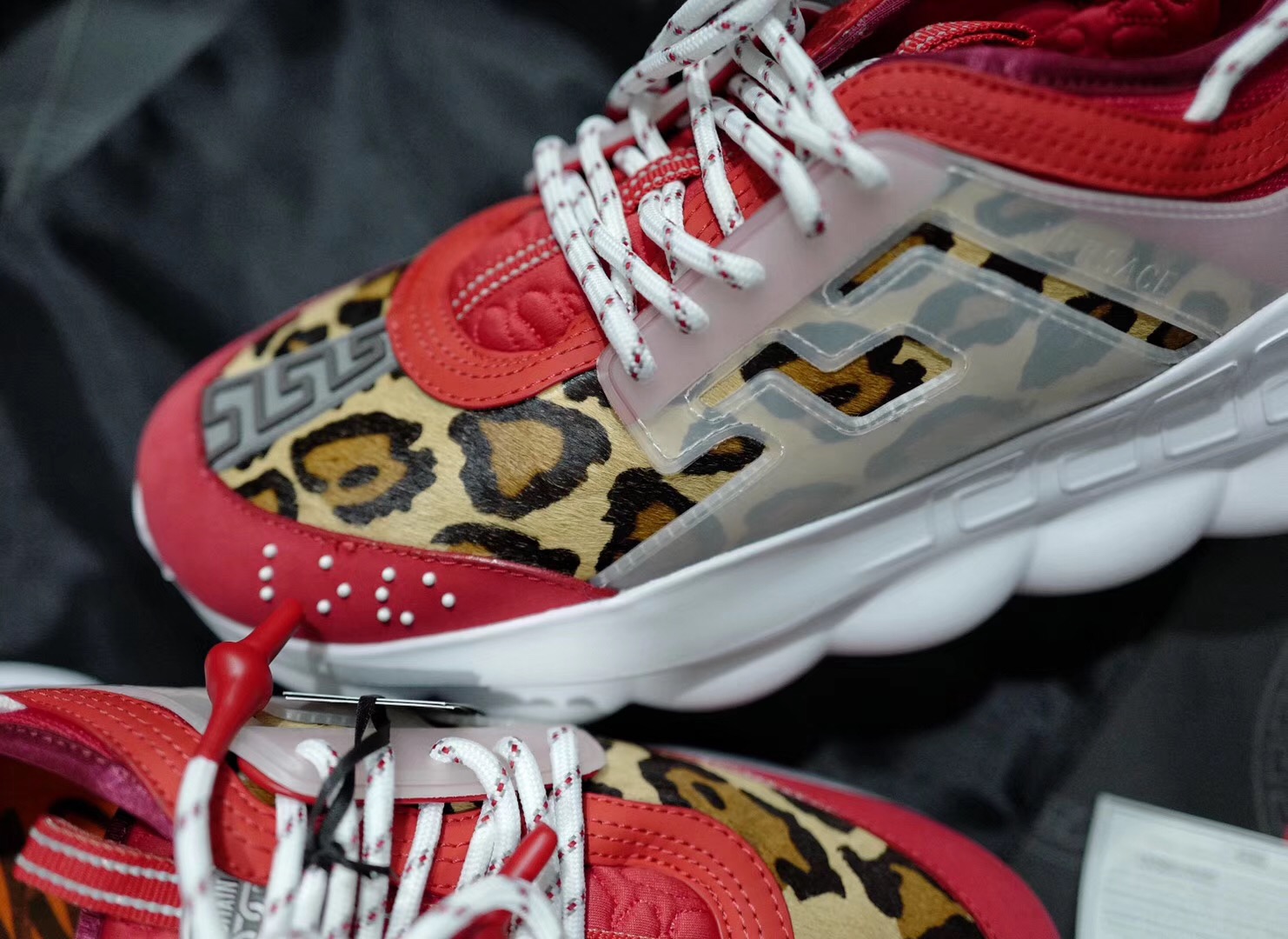 GIÀY Versace Chain Reaction Sneakers