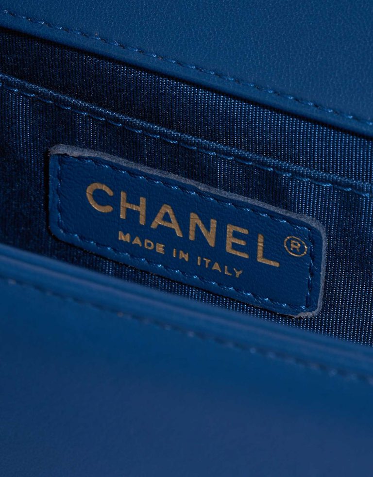 TÚI Chanel Boy Small Calf Blue