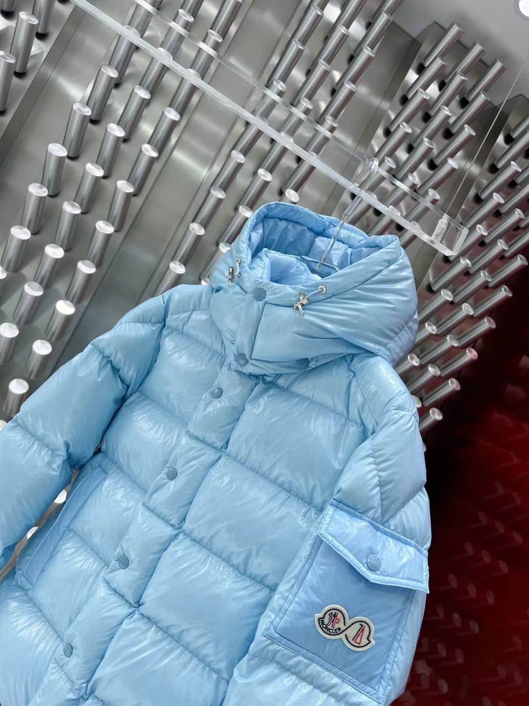 ÁO MONCLER WINTER BLUE DOWN JACKET