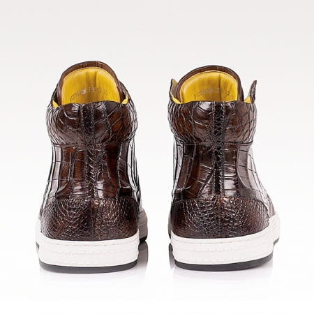 Giày sneaker Chukka da cá sấu dành cho nam thủ công có 4 màu