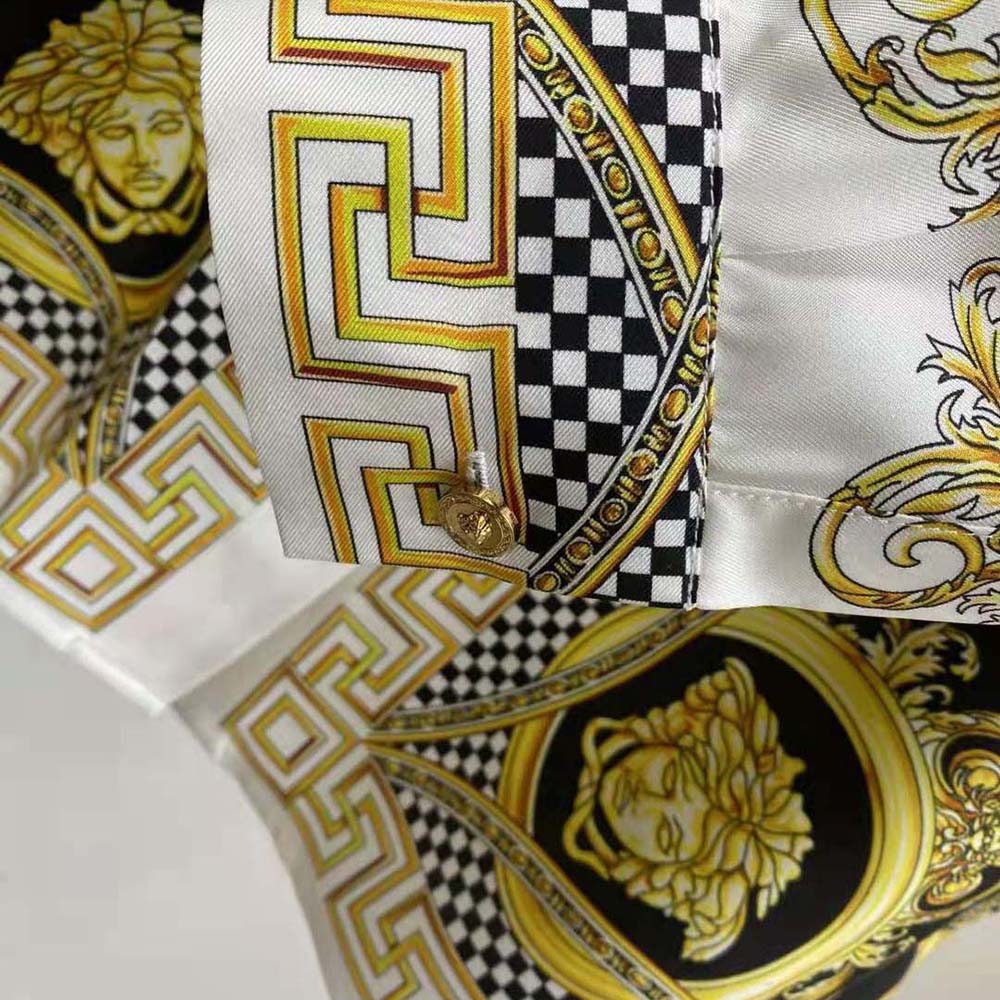 ÁO Versace Men La Coupe Des Dieux Silk Shirt