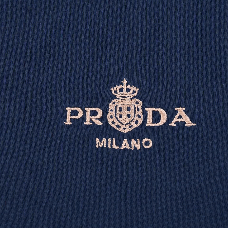 ÁO PRADA print cotton jersey T-shirt