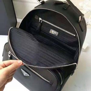BALO Prada Saffiano Leather Backpack-Black