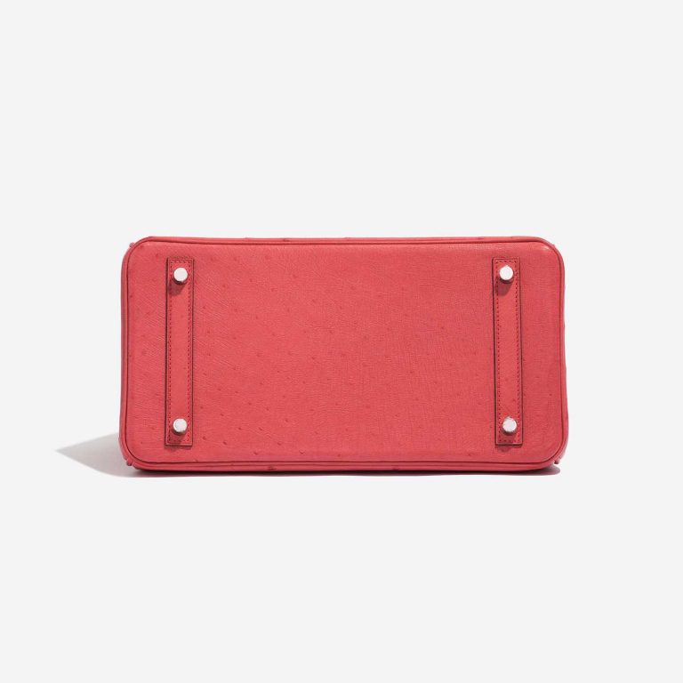 TÚI Hermès Birkin 30 Ostrich Bougainvillier Silver Buckle khóa trắng