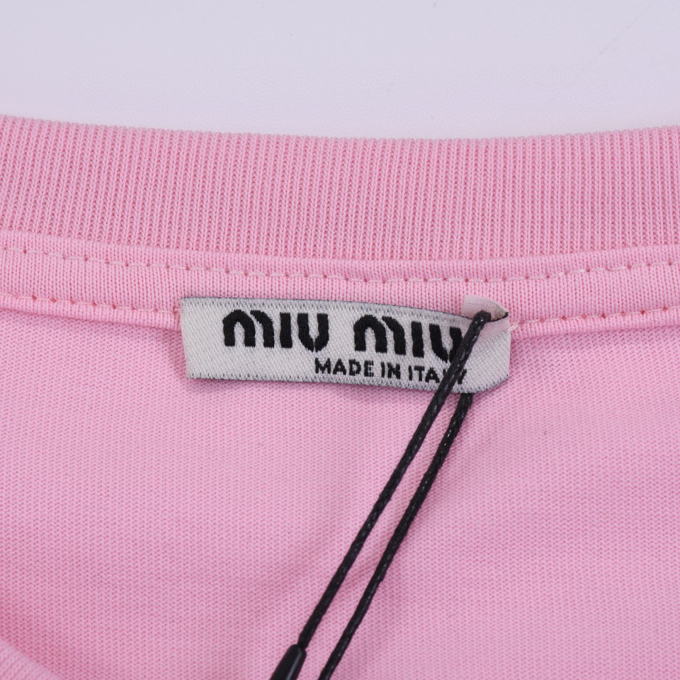 ÁO MIU MIU T SHIRT PINK
