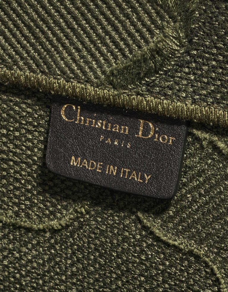 TÚI DIOR Book Tote Large Camouflage Embroidery Canvas Green