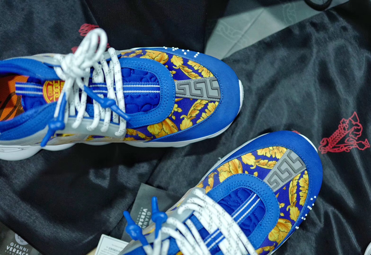 GIÀY Versace Chain Reaction Sneakers