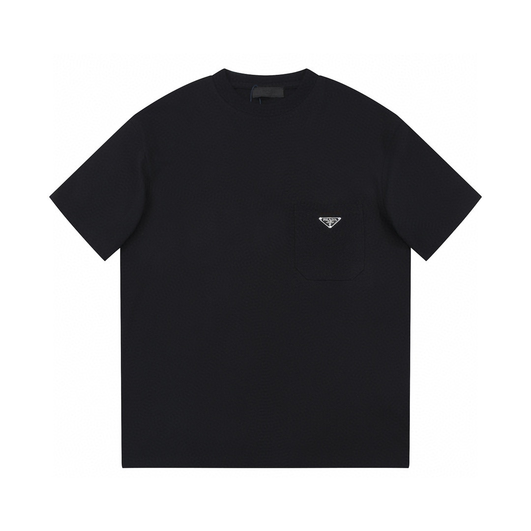 ÁO PRADA print cotton jersey T-shirt