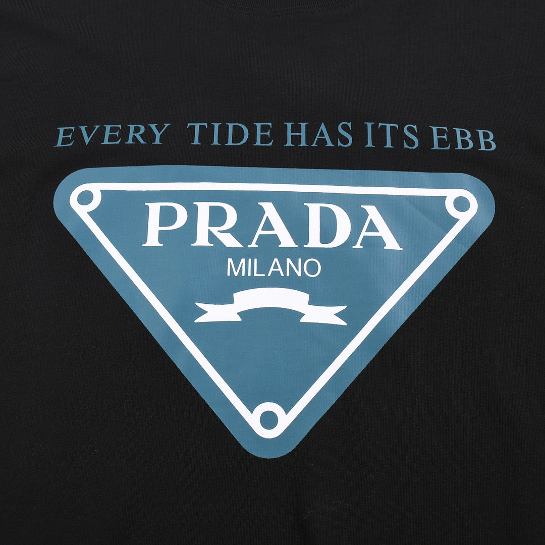 ÁO PRADA MILANO T SHIRT BLACK