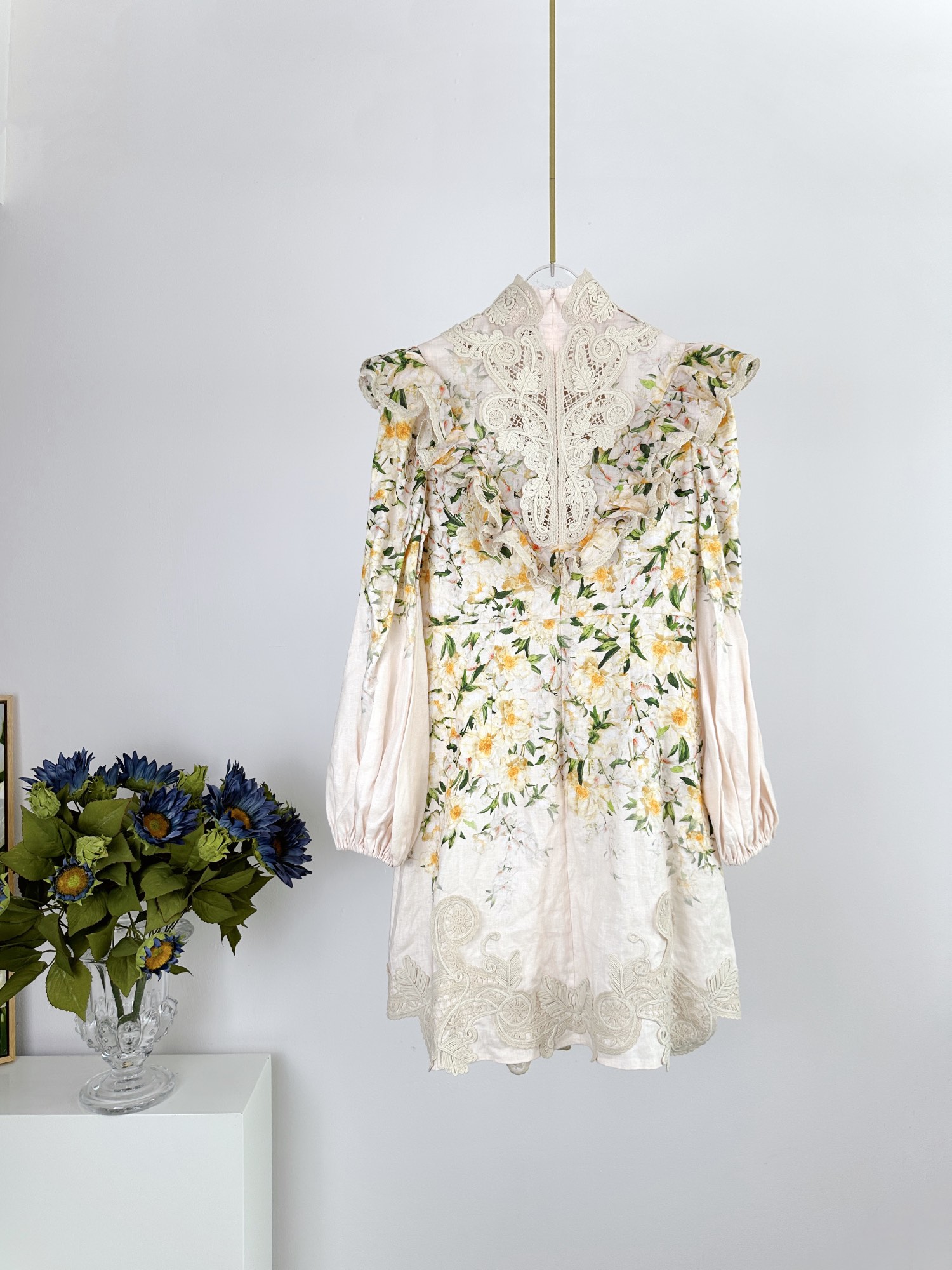 VÁY ZIMMERMANN Lace Fabric Flower Vintage Dress