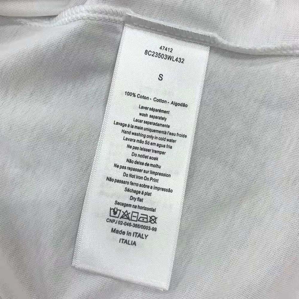 ÁO Dior Women ‘C’Est Non Non Non Et Non’ T-shirt Ecru Cotton Jersey and Linen