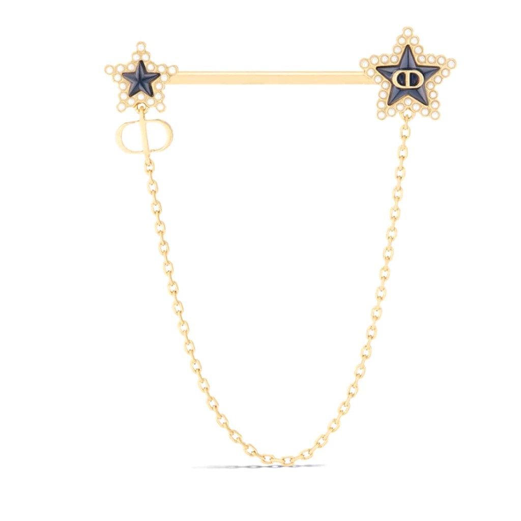 GHIM CÀI ÁO DIOR CD CRYSTAL SWAROVSKI STARS ORNAMENT