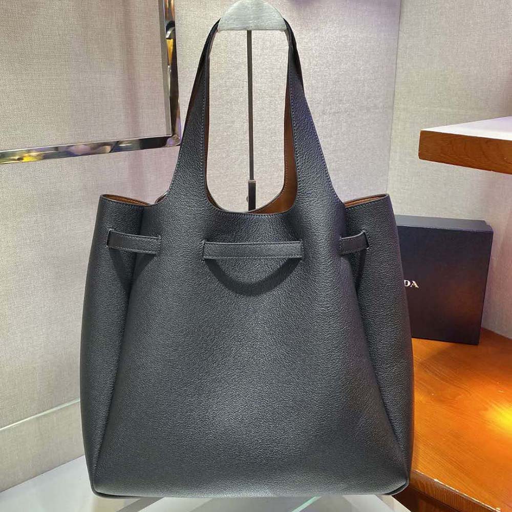 TÚI Prada Women Soft Leather Tote-Black