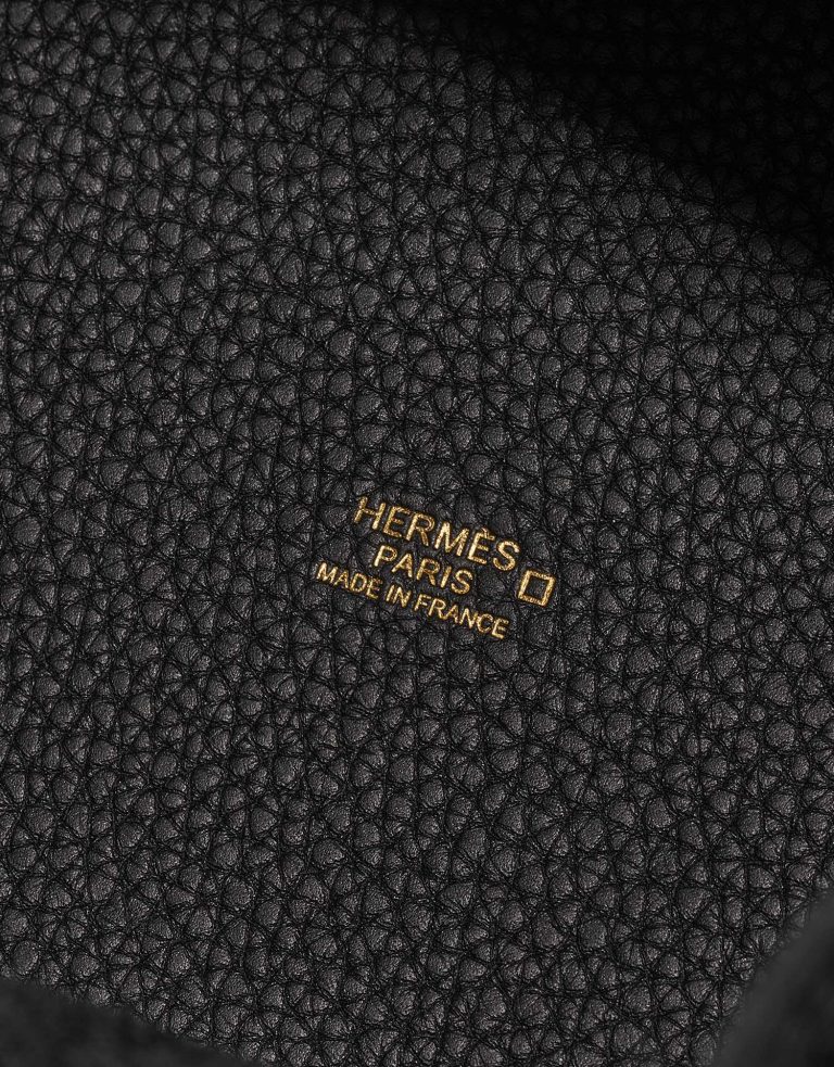 TÚI Hermès Picotin Touch 22 Clemence Matte Alligator Black Gold Buckle khóa vàng quai xách da cá sấu