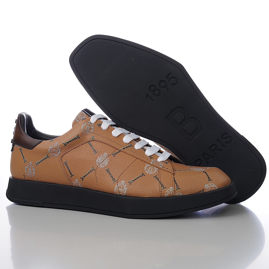 GIÀY BERLUTI LOGO LEATHER SNEAKER SHOES AAA