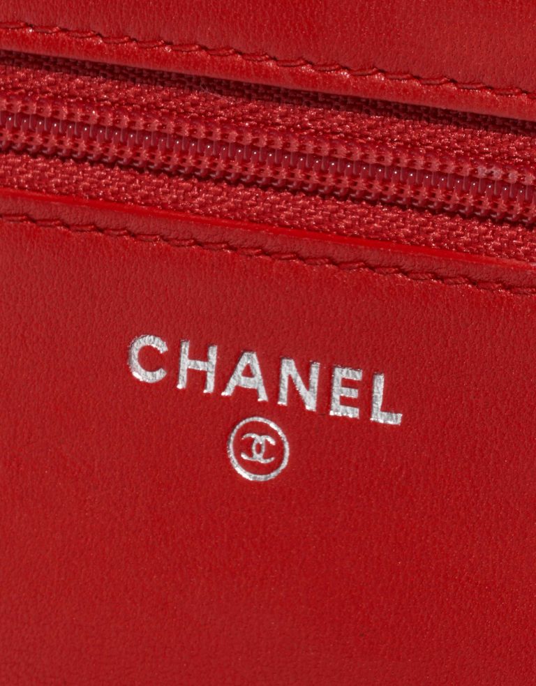 TÚI Chanel WOC Lamb Camellia Red