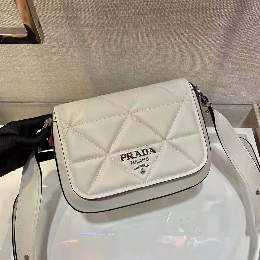 TÚI Prada Women Spectrum Leather Bag-White